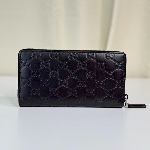 Gucci Black GG Logo Printed Wallet with Classic Logo Design - Picture 3 of 8